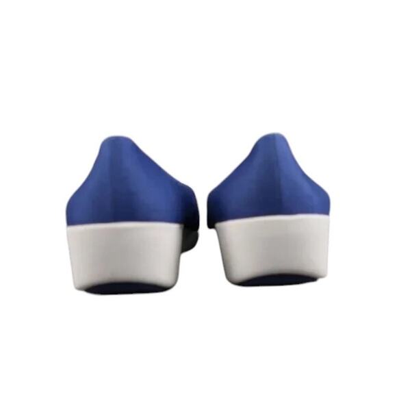 FitFlop Shoe Women 39 Ballet Flat Pump Slip On Fashion Wedge Toning Cap Toe Blue - Picture 5 of 16
